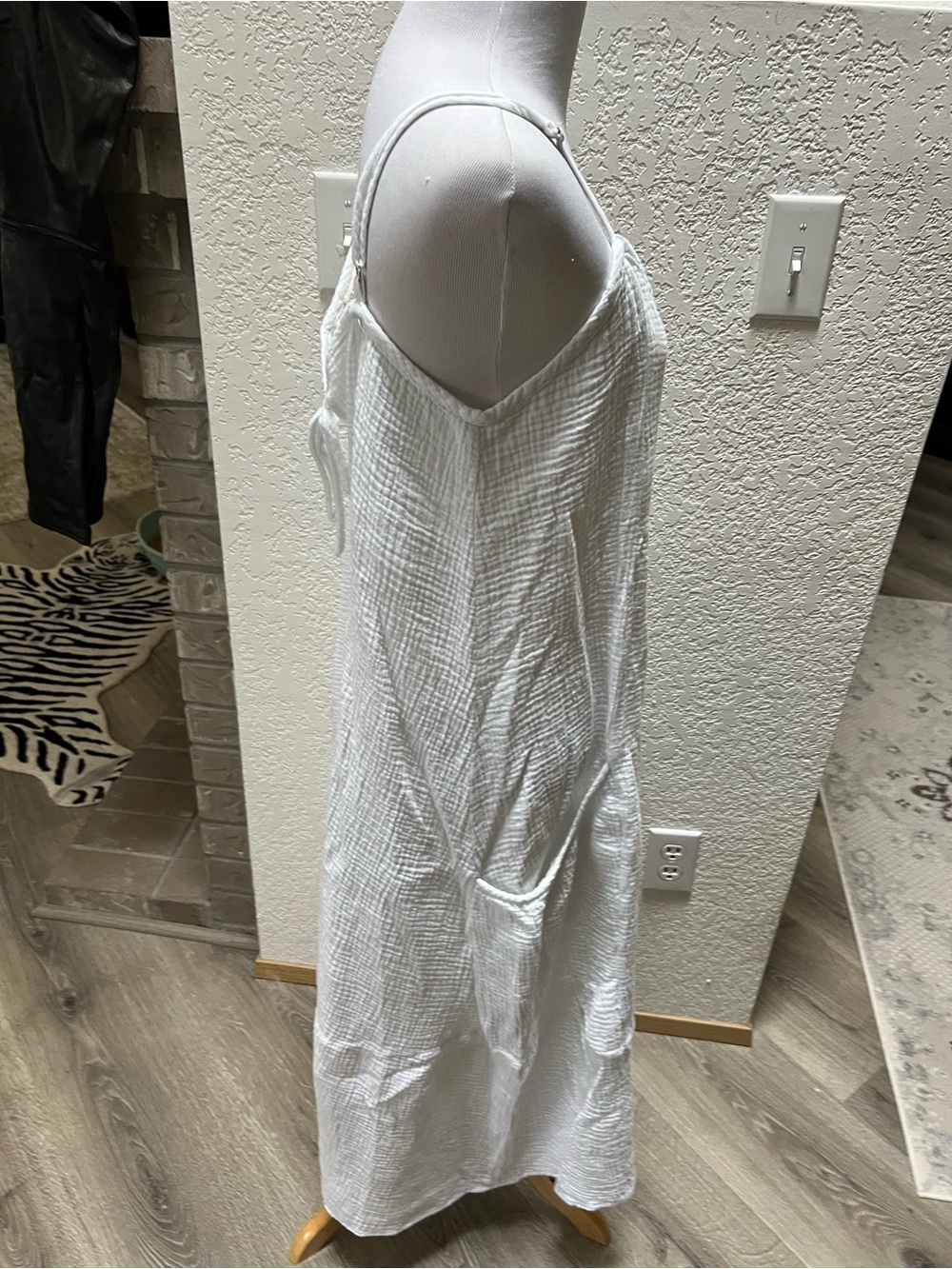 4Our Dreamers 100% Cotton Gauze Maxi Dress Women Large Tiered - Picture 5 of 8
